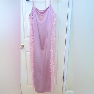 Ava Franco (sheer back) pink dress. Purchased At  Anthropologie.